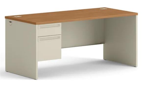 HON 38000 Series Left Pedestal Desk